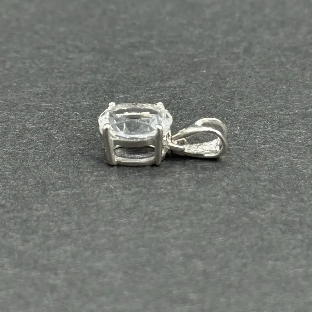 316L Surgical Stainless Steel Ring Size 6 Pendant Earrings Clear Crystal Lot